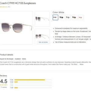 Coach women's sunglasses